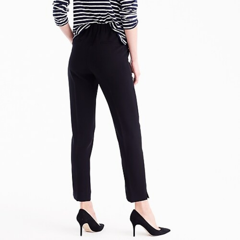 J Crew Petite pull-on easy pant in matte crepe